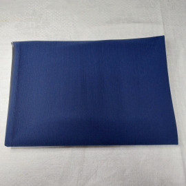 Ткань в рубчик (вельвет, синтетика), цвет синий, 80х150см. СССР.